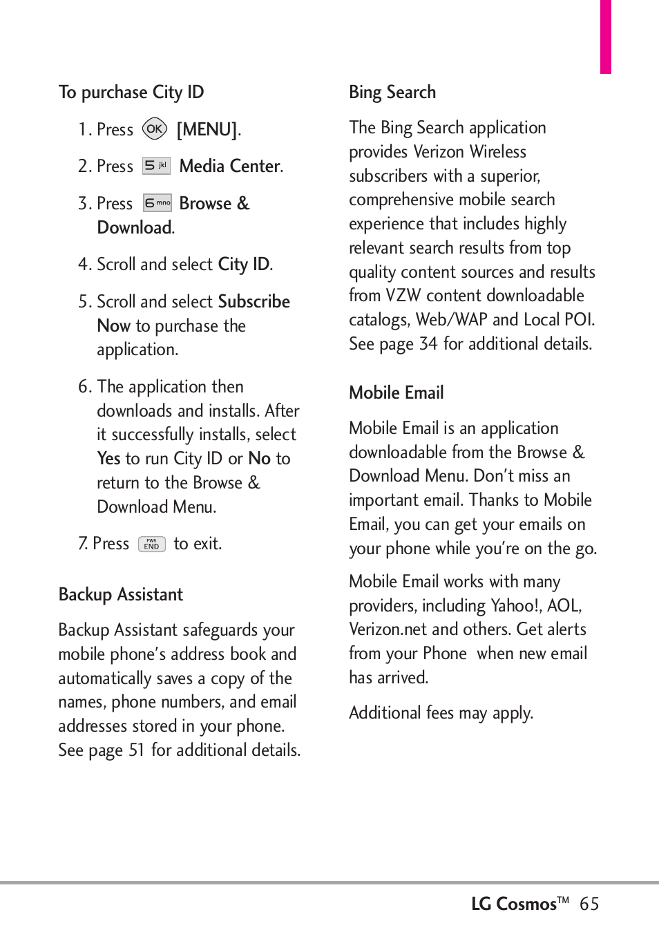 LG LGVN250PP User Manual | Page 67 / 141