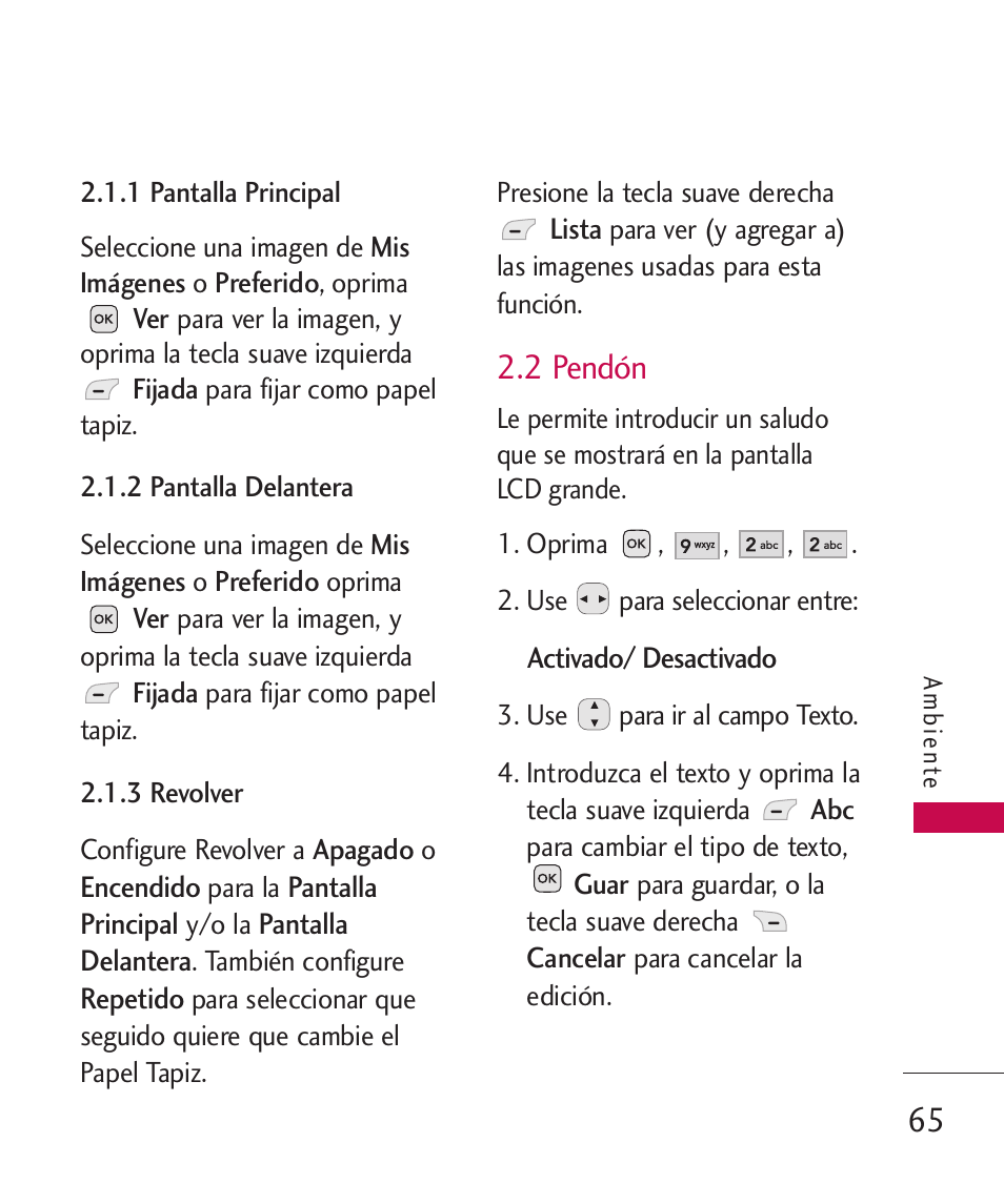 2 pendón | LG -UX220 User Manual | Page 177 / 228