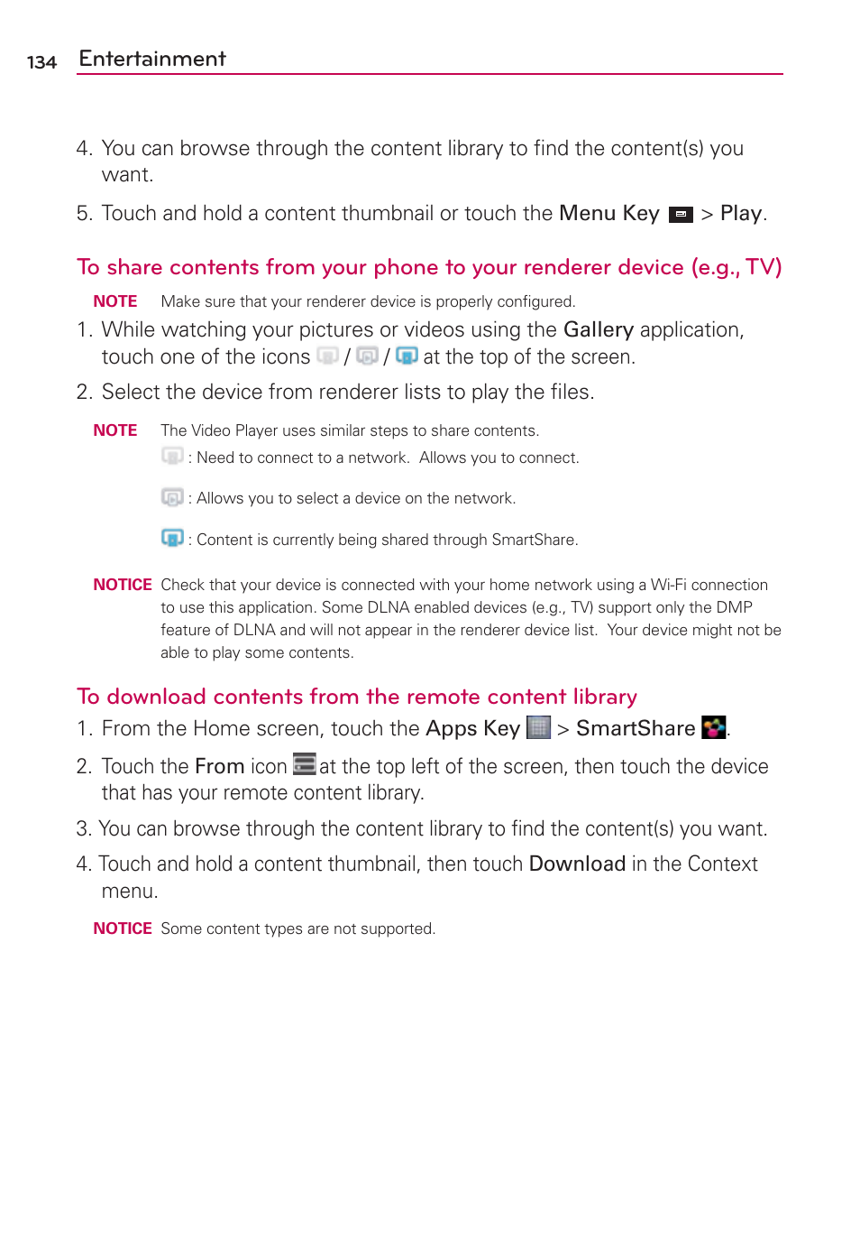 Entertainment | LG LW770 User Manual | Page 136 / 202