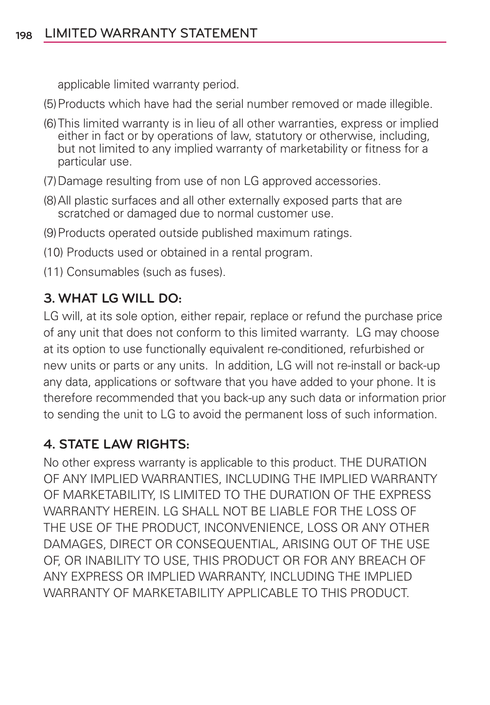 LG LW770 User Manual | Page 200 / 202