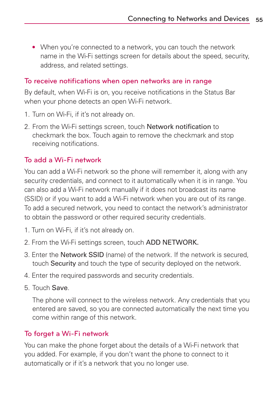 LG LW770 User Manual | Page 57 / 202