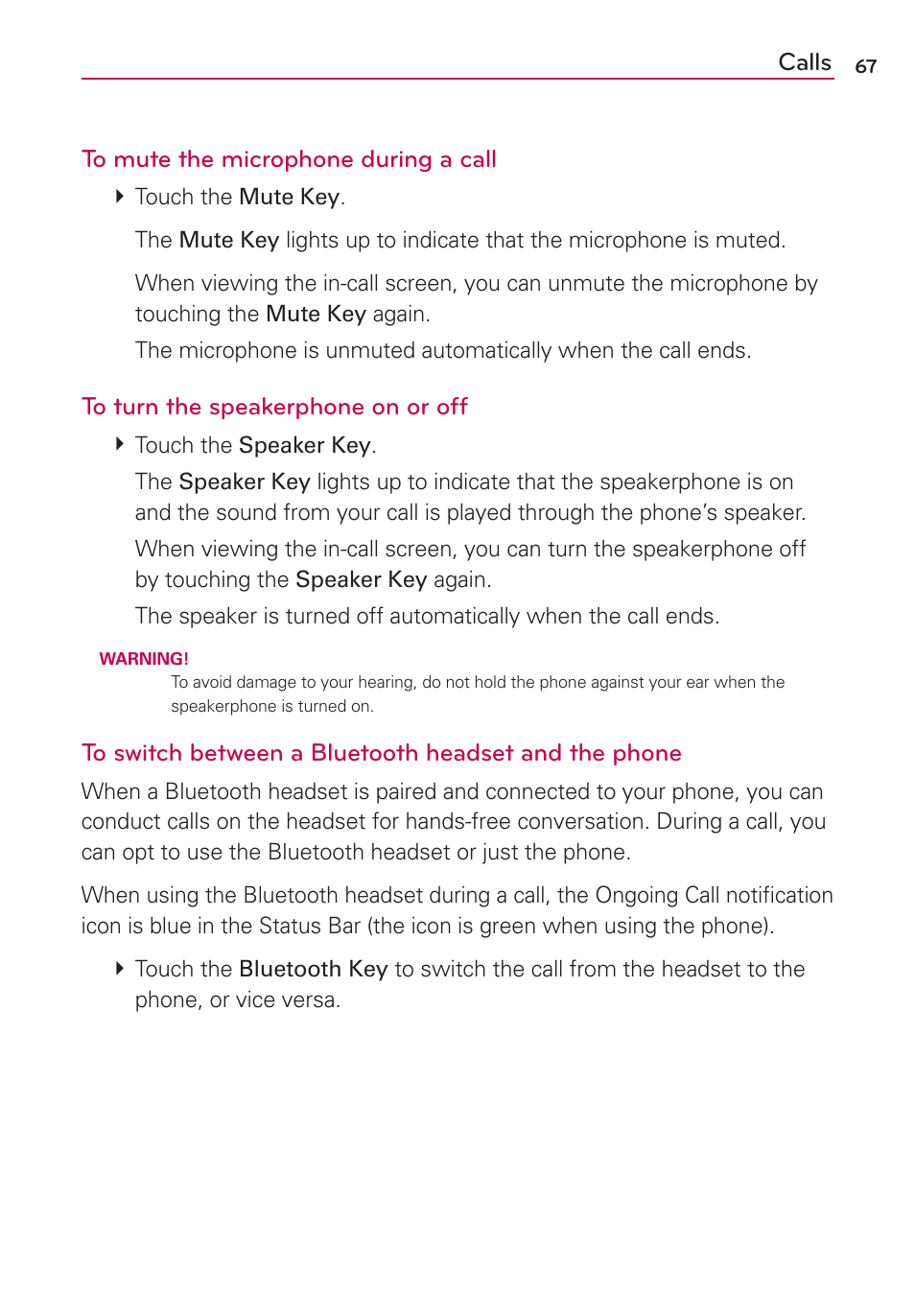 LG LW770 User Manual | Page 69 / 202