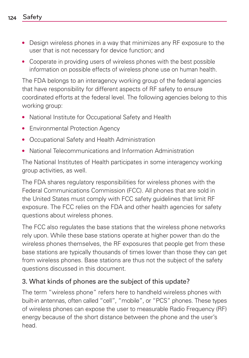 Safety | LG AS695 User Manual | Page 126 / 300