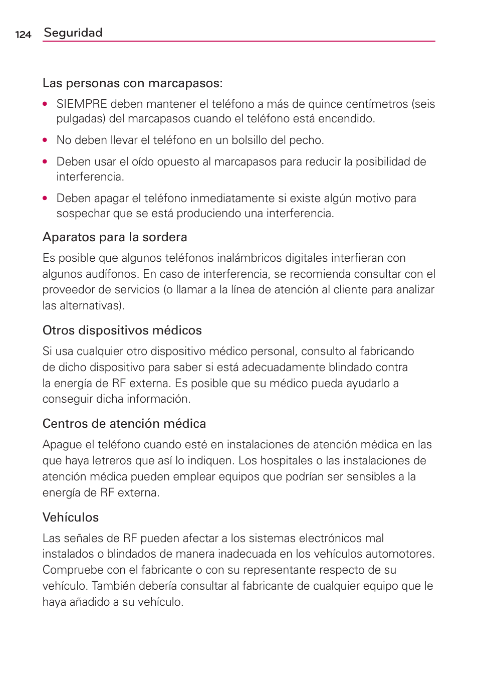 Seguridad | LG AS695 User Manual | Page 268 / 300
