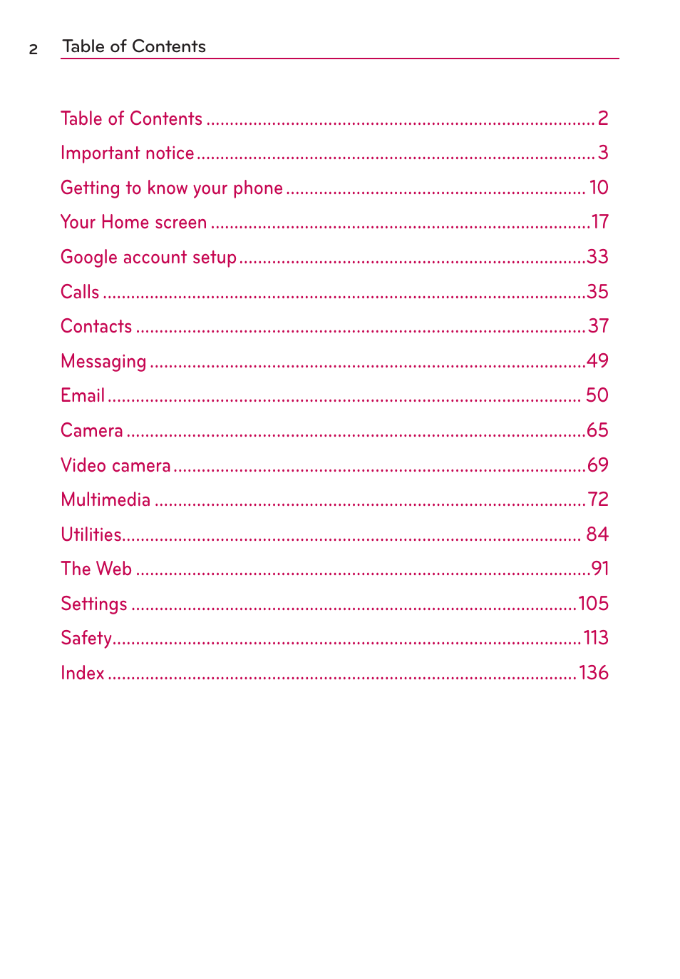 LG AS695 User Manual | Page 4 / 300
