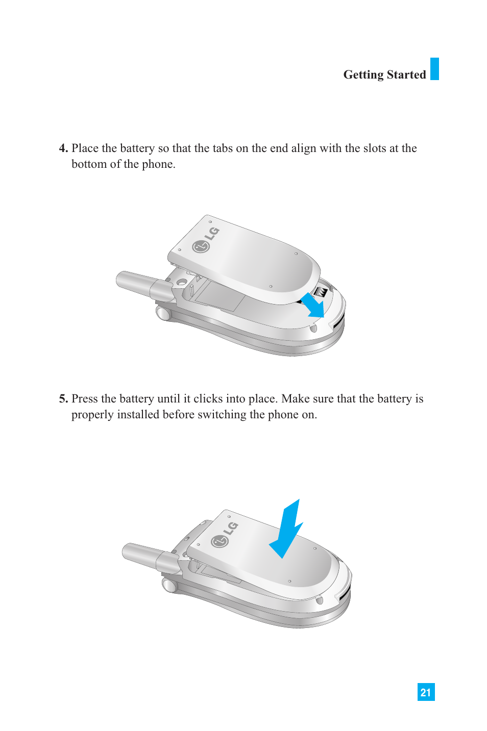 LG L1150 User Manual | Page 24 / 134