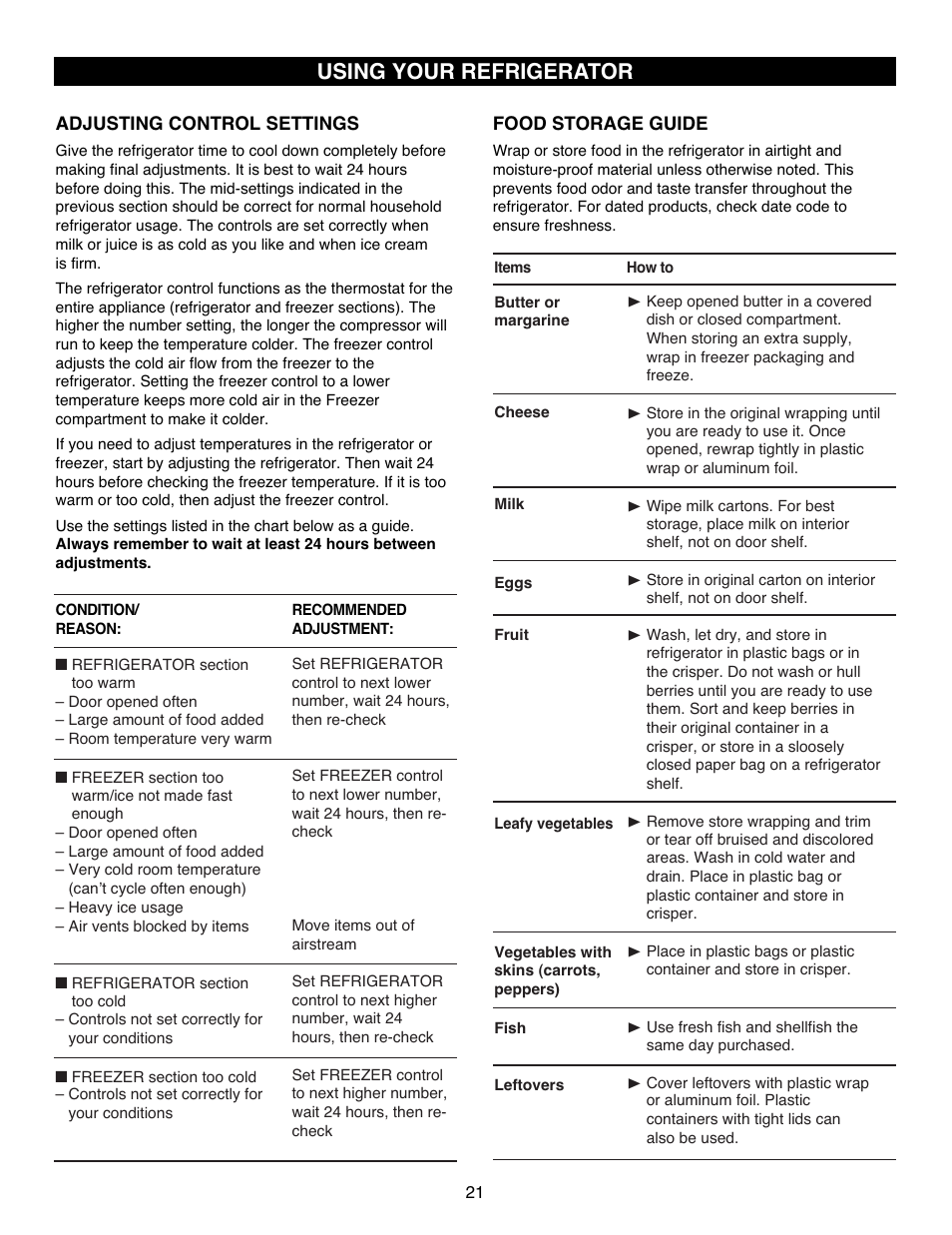 Using your refrigerator | LG LFC25770ST User Manual | Page 21 / 37