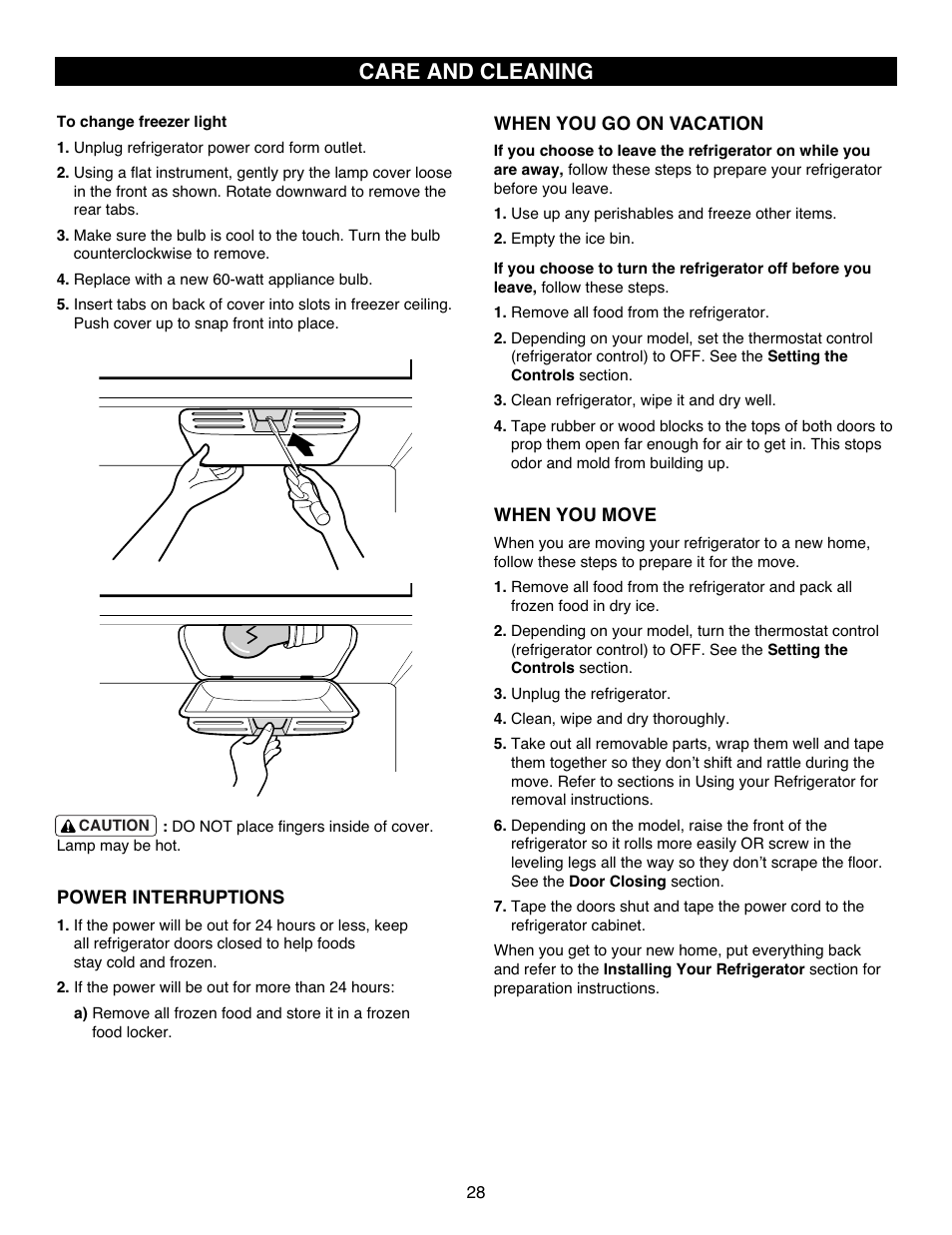 Care and cleaning | LG LFC25770ST User Manual | Page 28 / 37