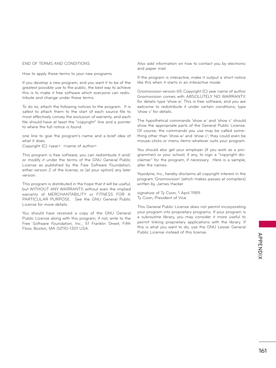 LG 32LE5300 User Manual | Page 161 / 172