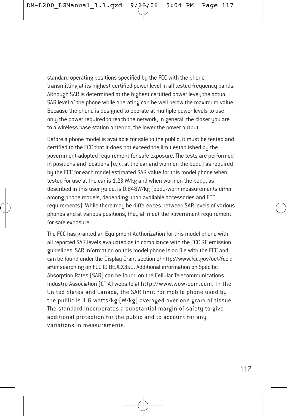 LG DML200 User Manual | Page 119 / 123