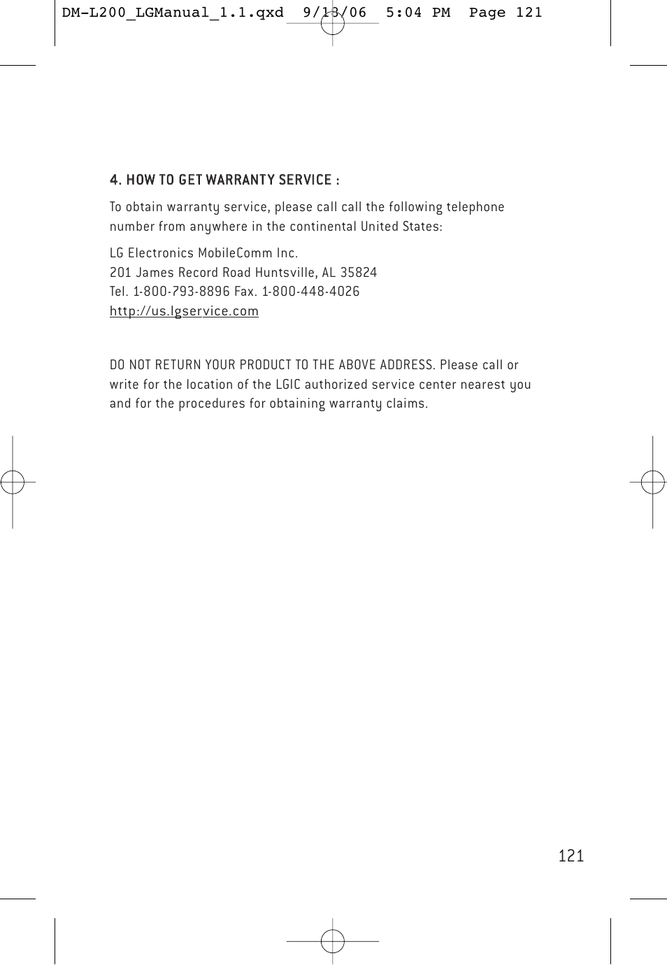 LG DML200 User Manual | Page 123 / 123