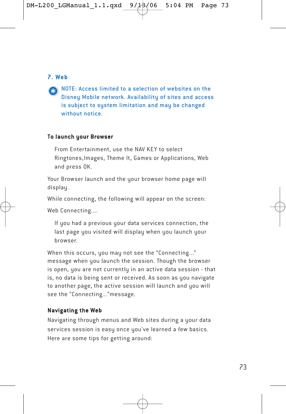 LG DML200 User Manual | Page 75 / 123