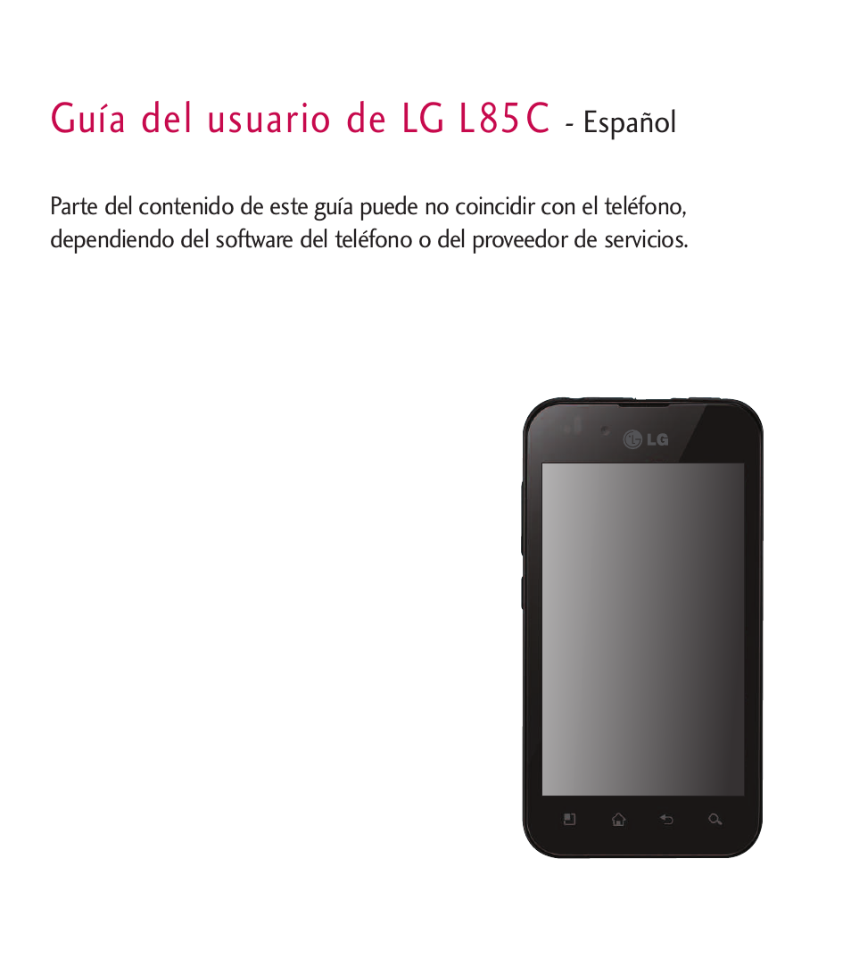 Guía del usuario de lg l85c | LG LGL85C User Manual | Page 240 / 490