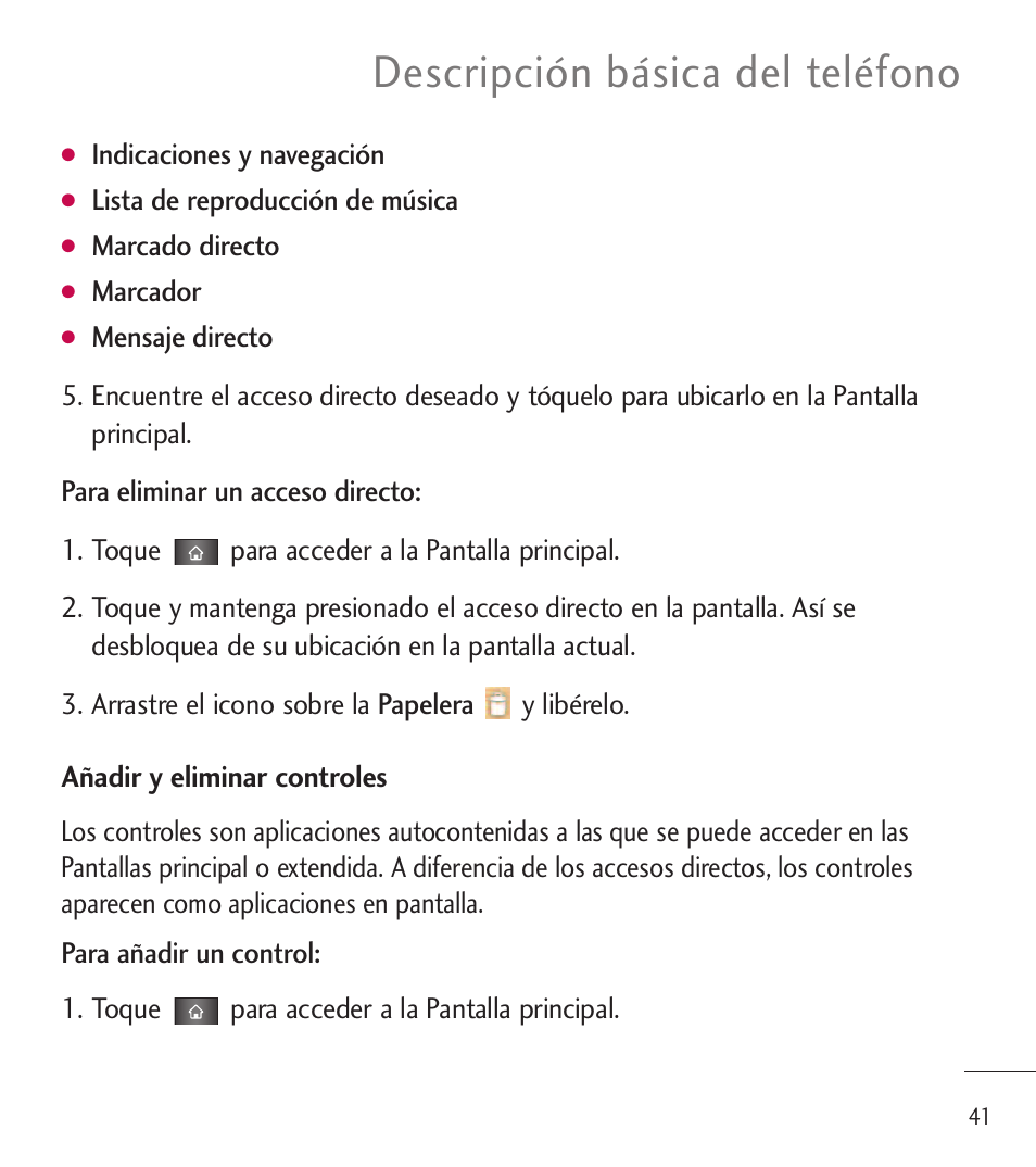 Descripción básica del teléfono | LG LGL85C User Manual | Page 280 / 490