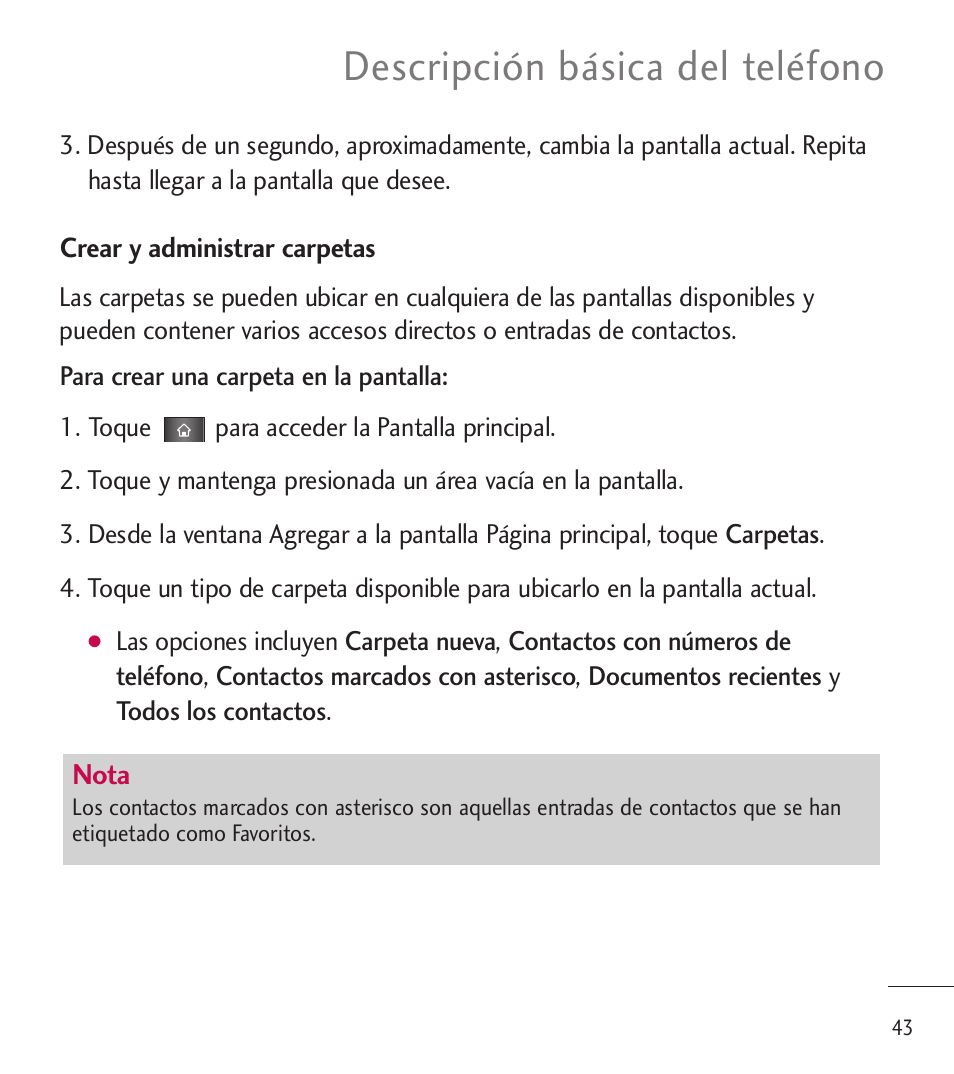 Descripción básica del teléfono | LG LGL85C User Manual | Page 282 / 490