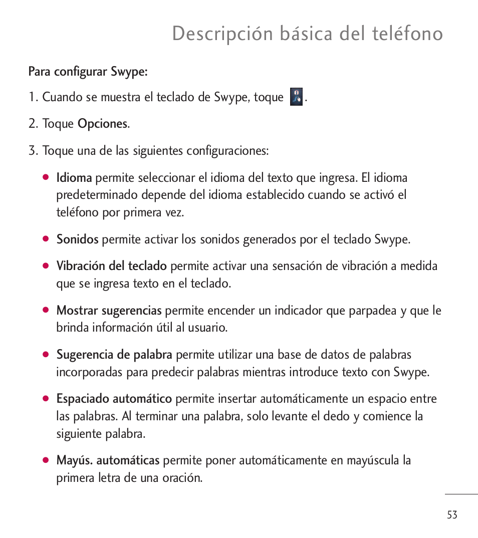 Descripción básica del teléfono | LG LGL85C User Manual | Page 292 / 490