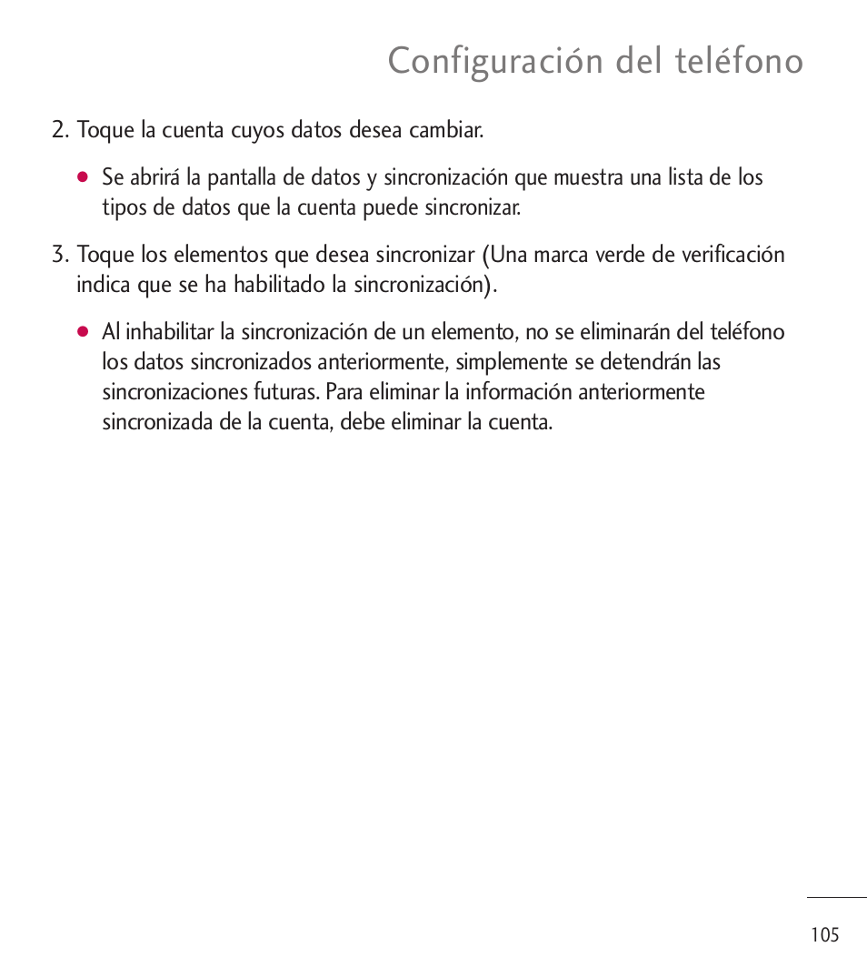 Configuración del teléfono | LG LGL85C User Manual | Page 344 / 490