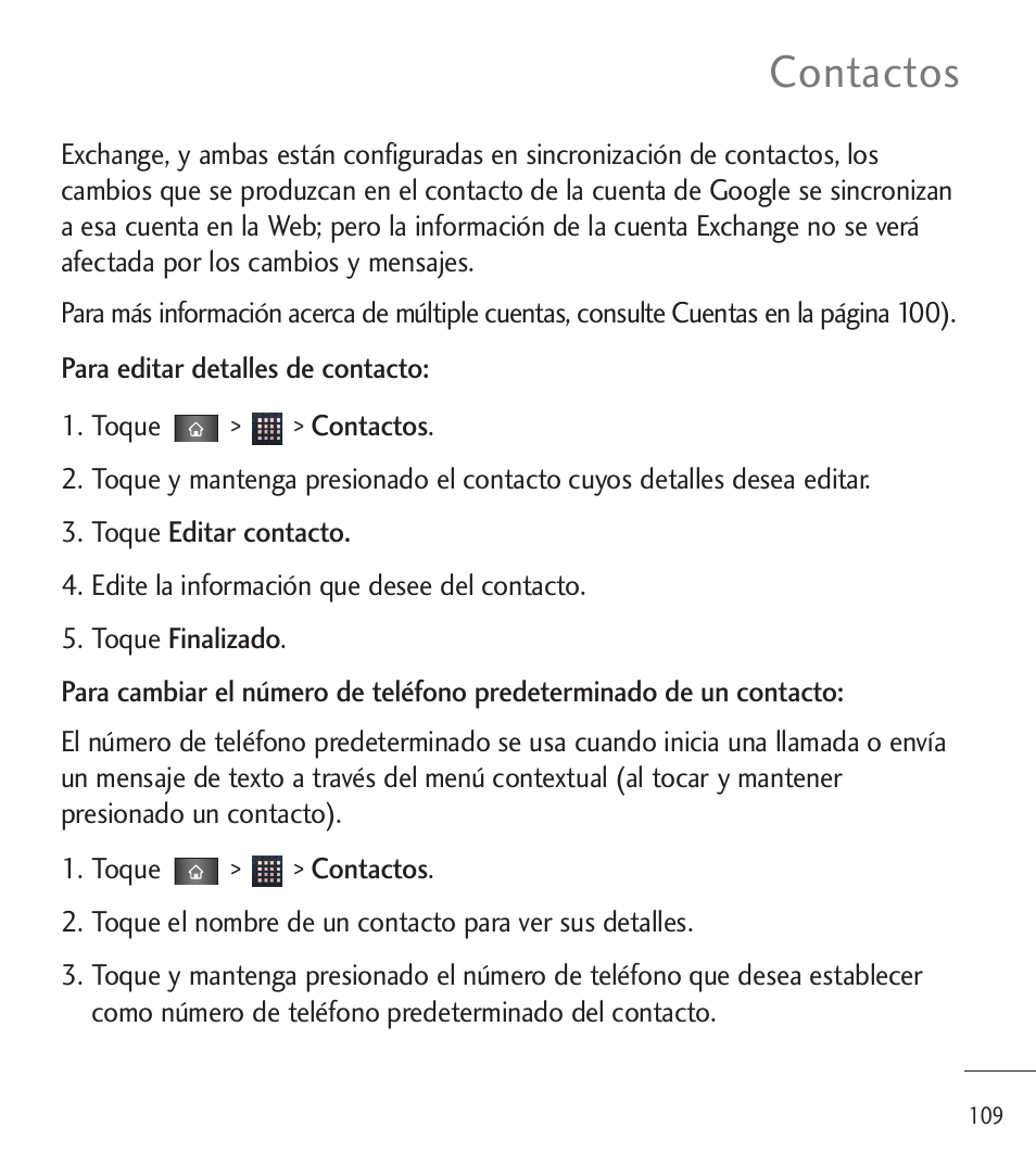 Contactos | LG LGL85C User Manual | Page 348 / 490