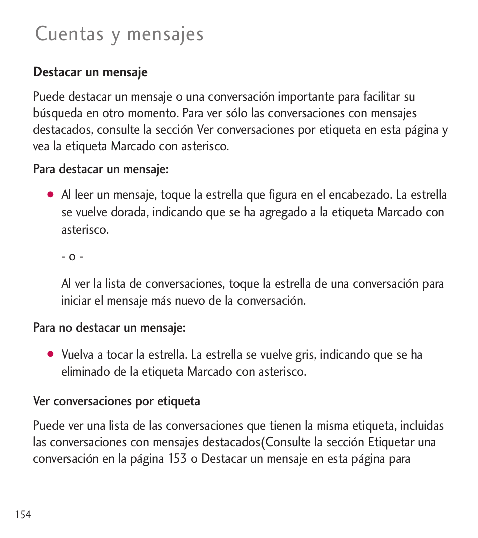 Cuentas y mensajes | LG LGL85C User Manual | Page 393 / 490