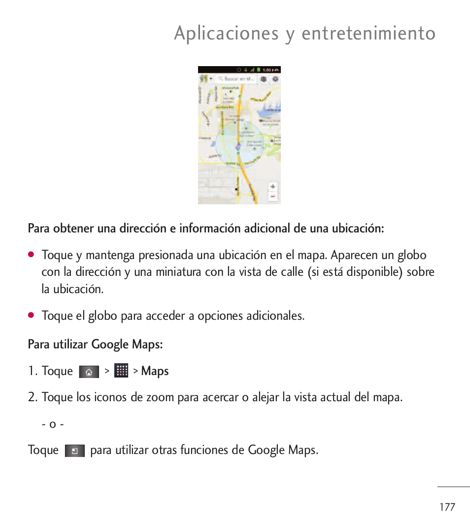 Aplicaciones y entretenimiento | LG LGL85C User Manual | Page 416 / 490