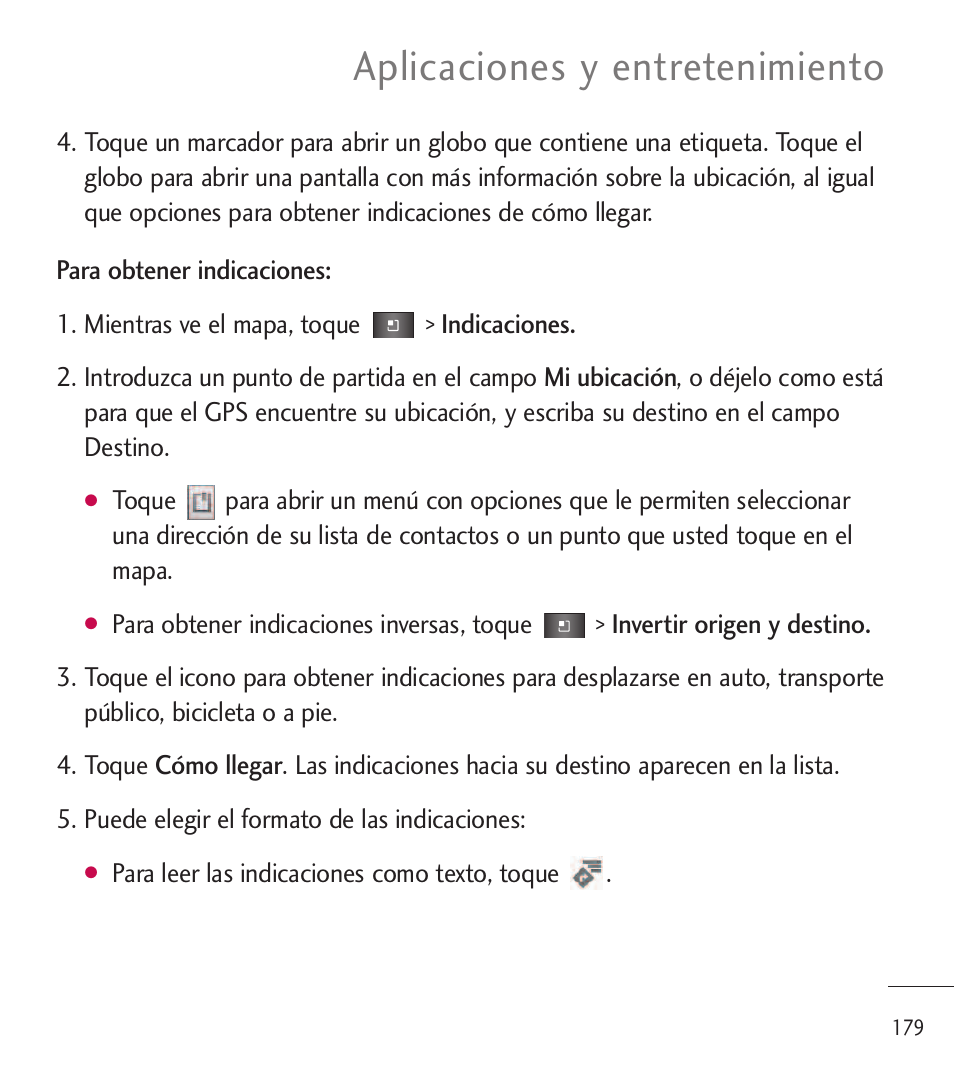 Aplicaciones y entretenimiento | LG LGL85C User Manual | Page 418 / 490