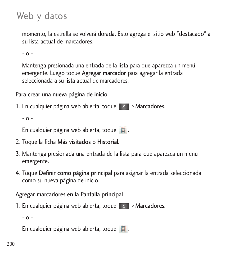 Web y datos | LG LGL85C User Manual | Page 439 / 490