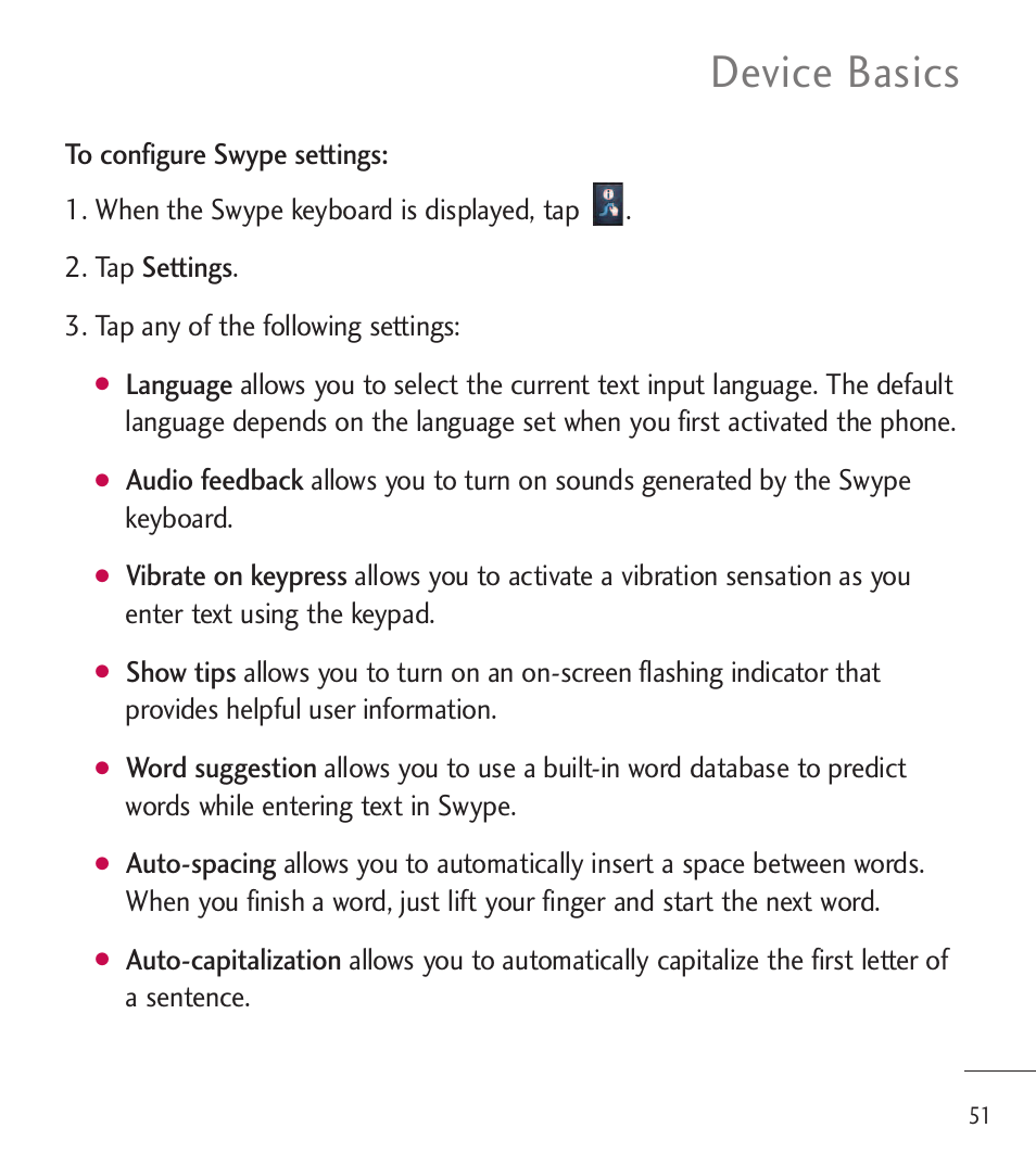 Device basics | LG LGL85C User Manual | Page 53 / 490