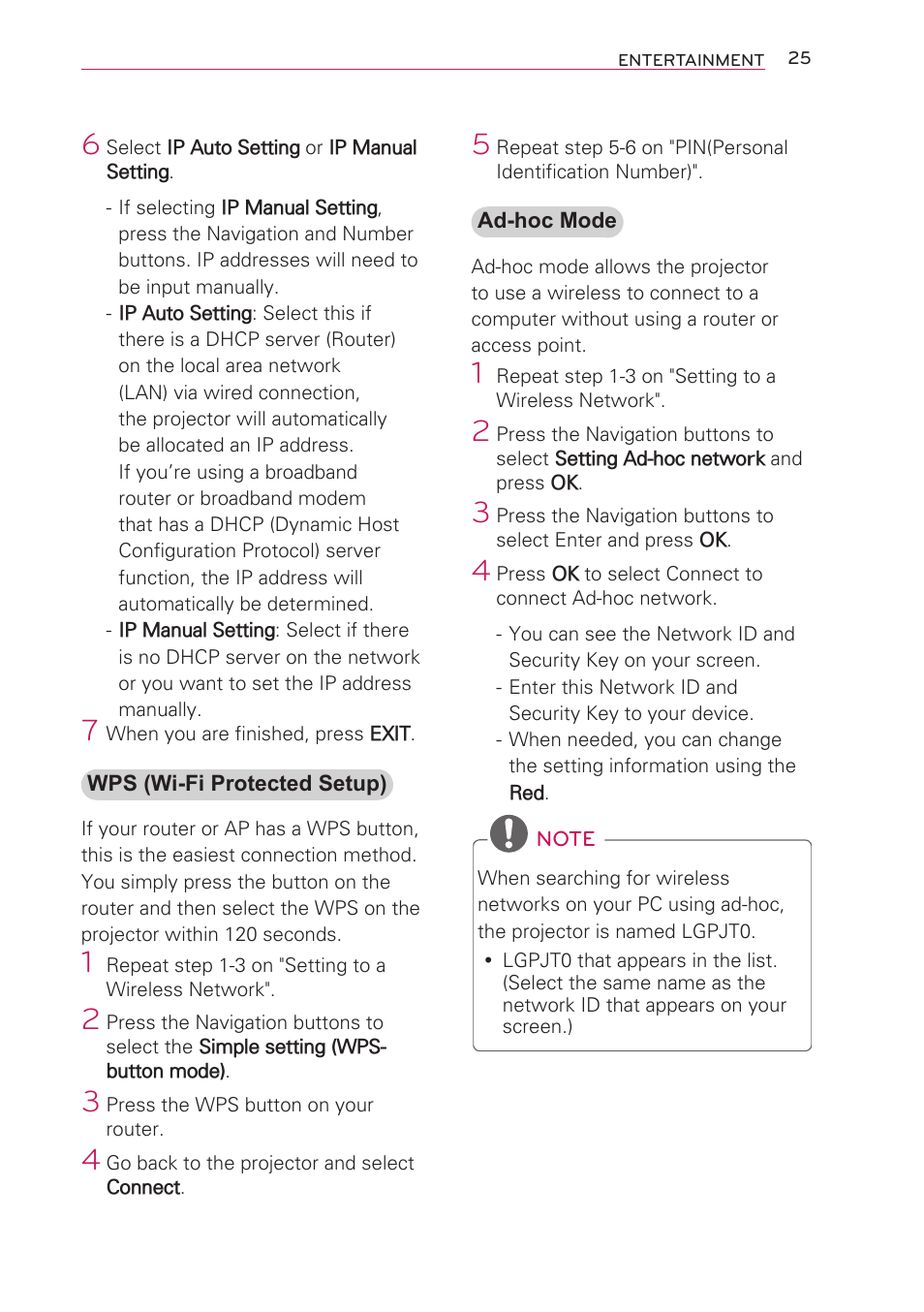 LG HW301G User Manual | Page 25 / 70