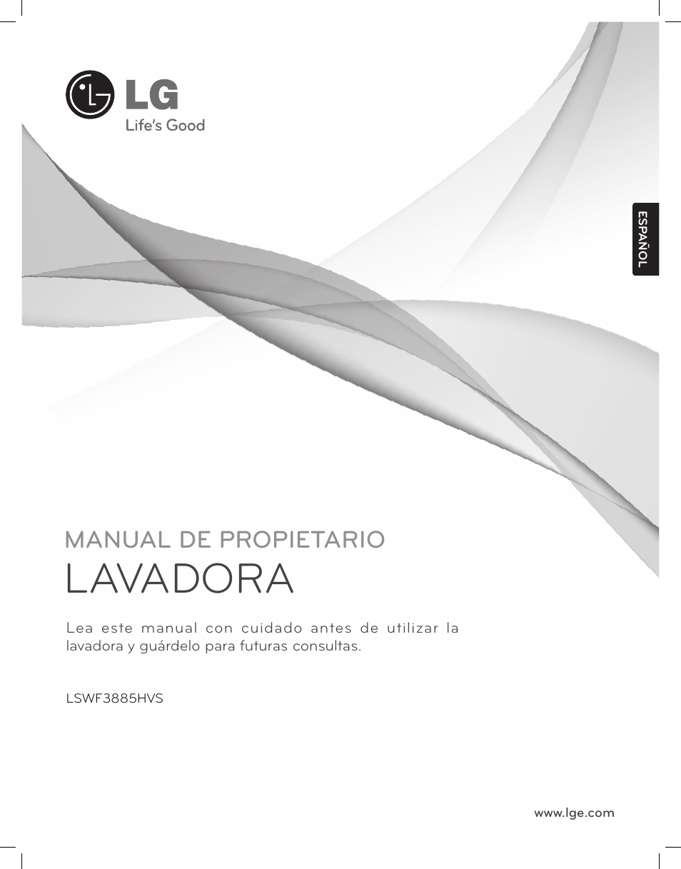 Lavadora, Manual de propietario | LG LSWF388HVS User Manual | Page 37 / 108