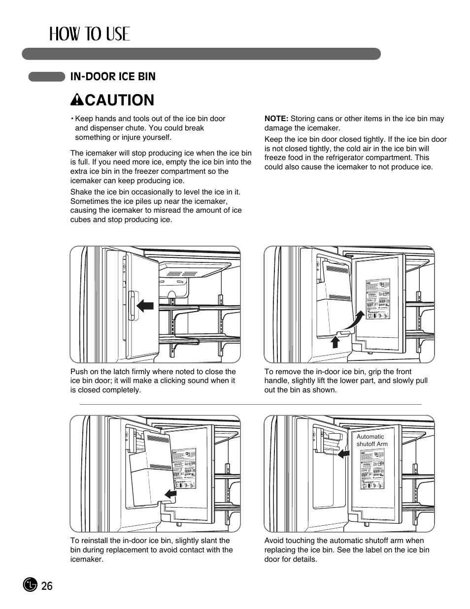 Wcaution | LG LMX25964SS User Manual | Page 26 / 43