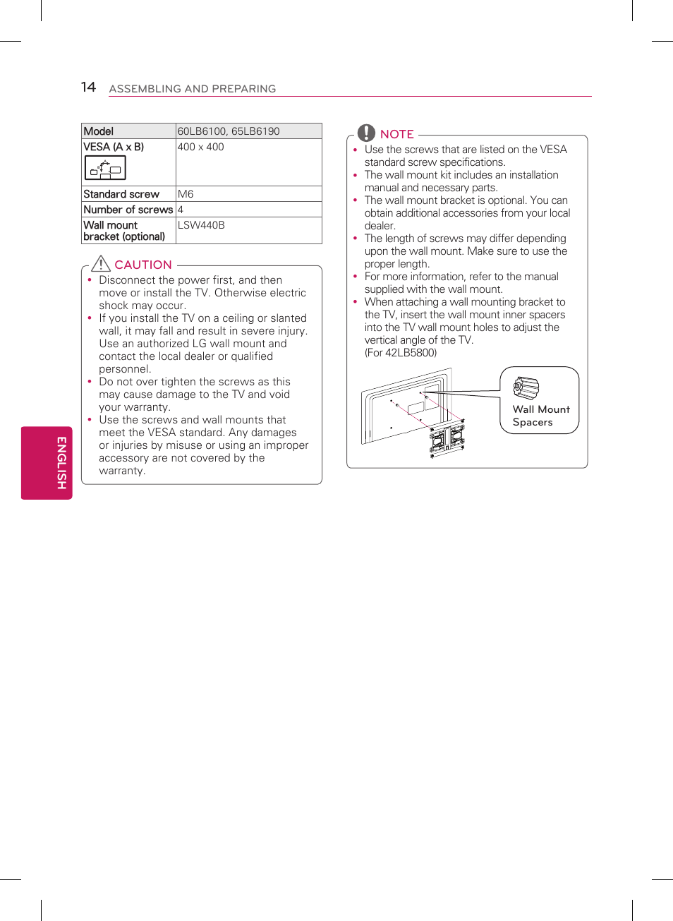 LG 60LB6100 User Manual | Page 14 / 24