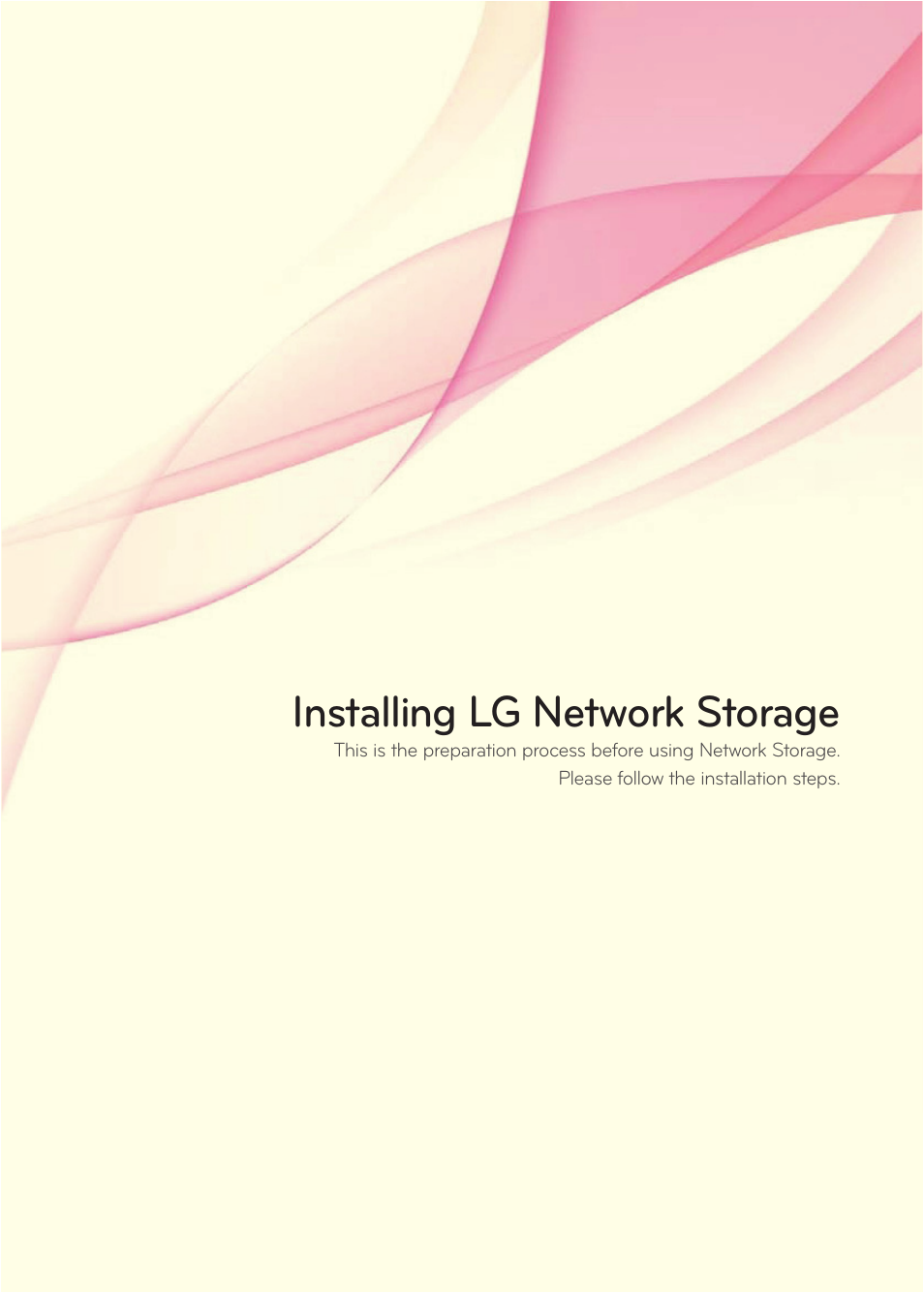 Installing lg network storage | LG N1A1DD1 User Manual | Page 13 / 103