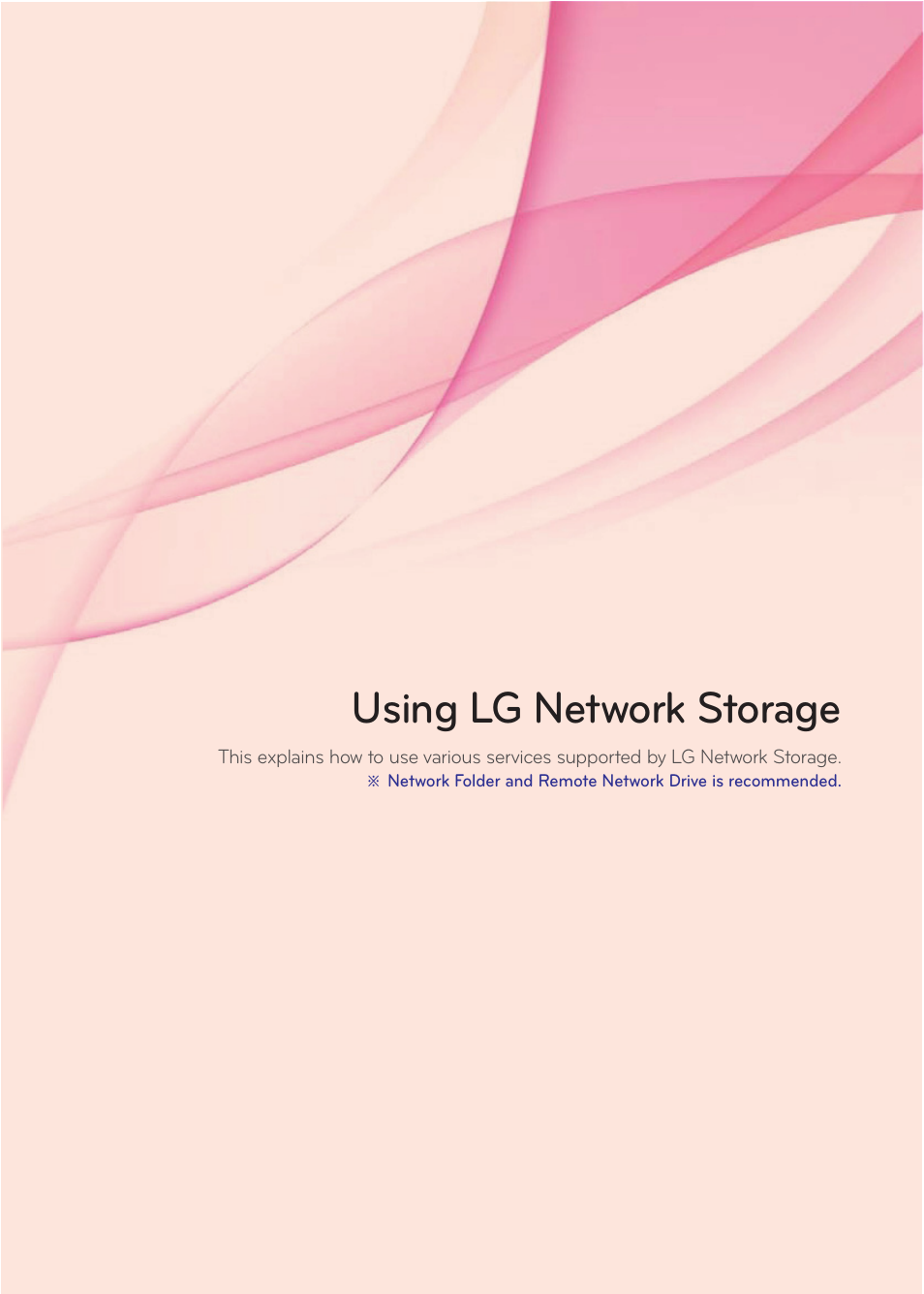 Using lg network storage | LG N1A1DD1 User Manual | Page 25 / 103