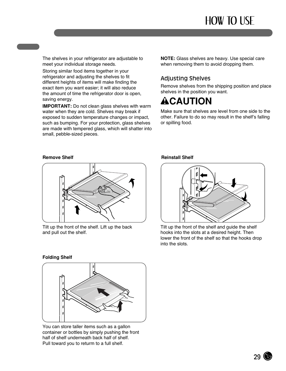 Wcaution | LG LFX25971ST User Manual | Page 29 / 44