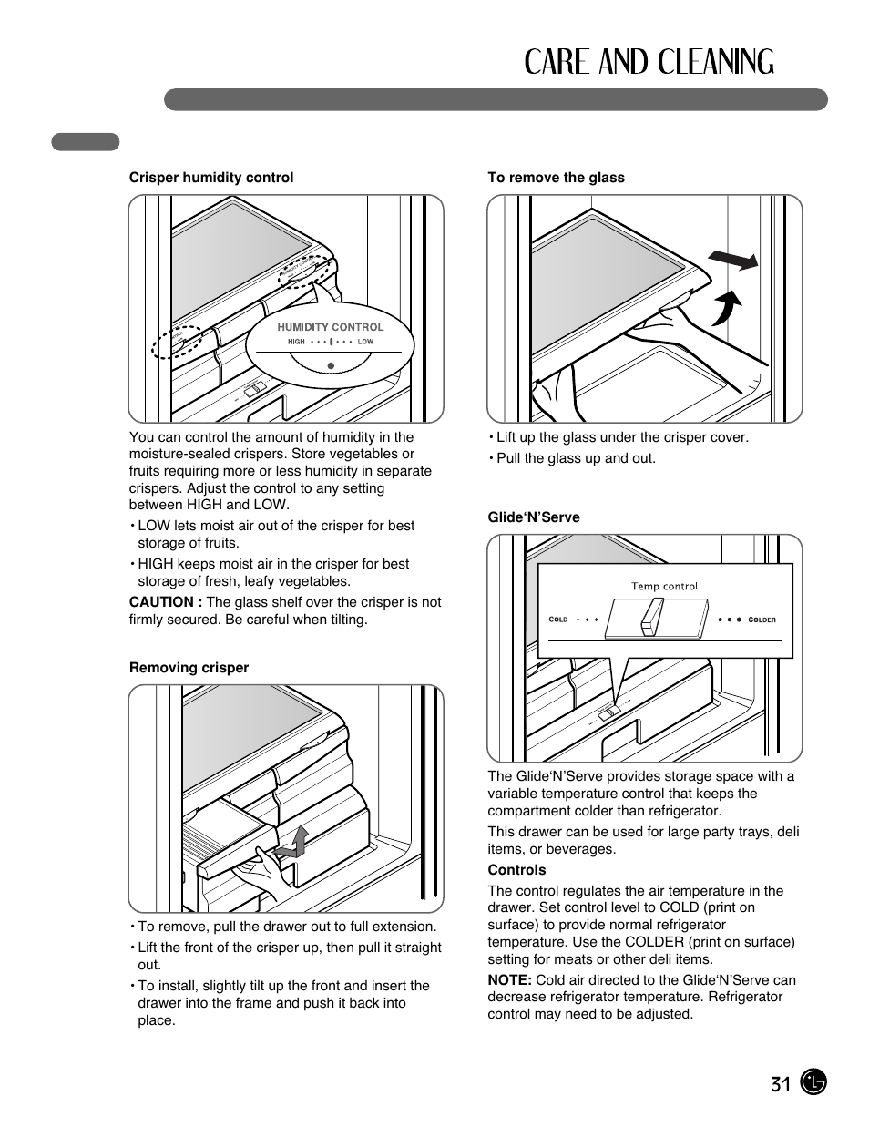 31 removing and replacing components | LG LFX25971ST User Manual | Page 31 / 44