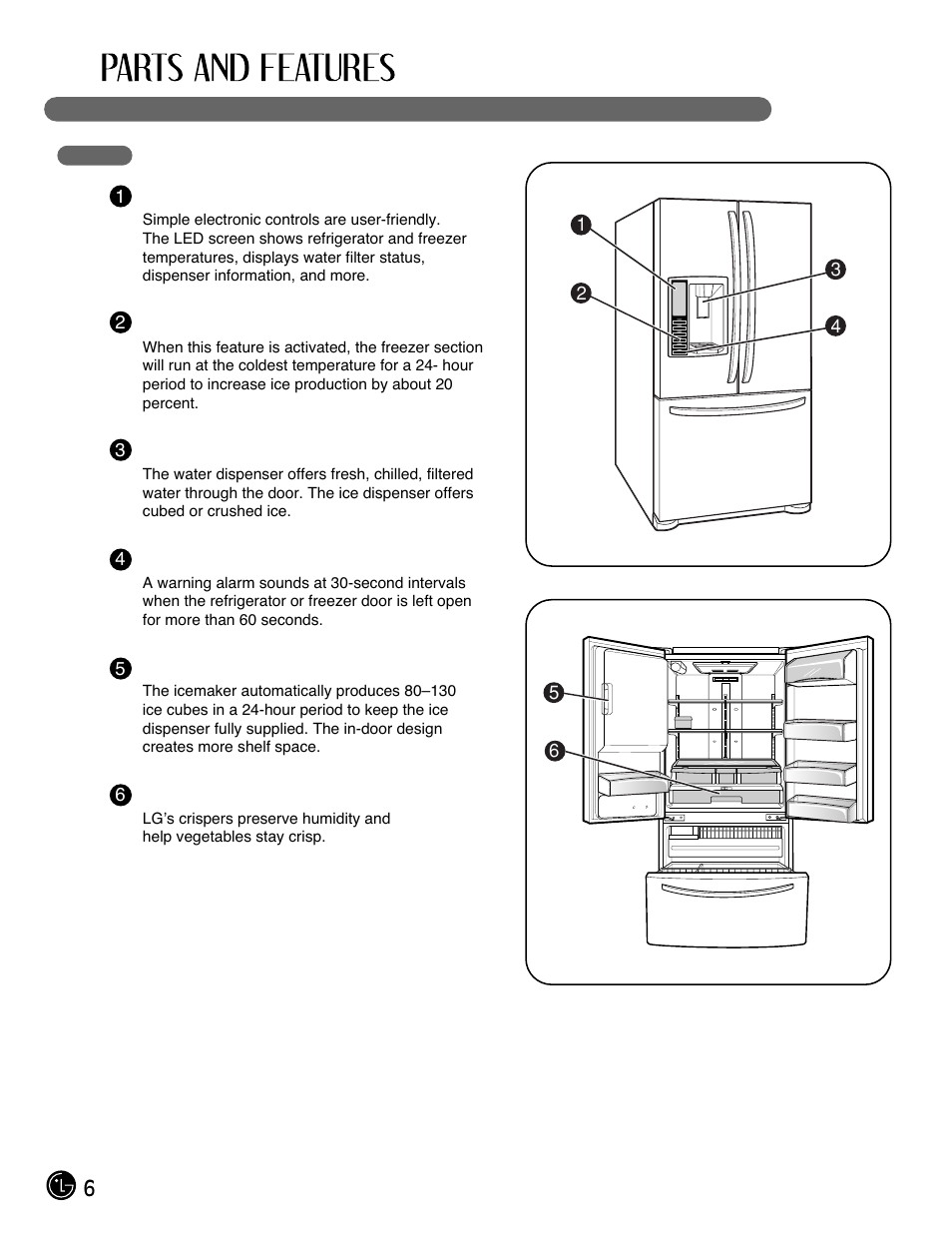 6special features | LG LFX25971ST User Manual | Page 6 / 44