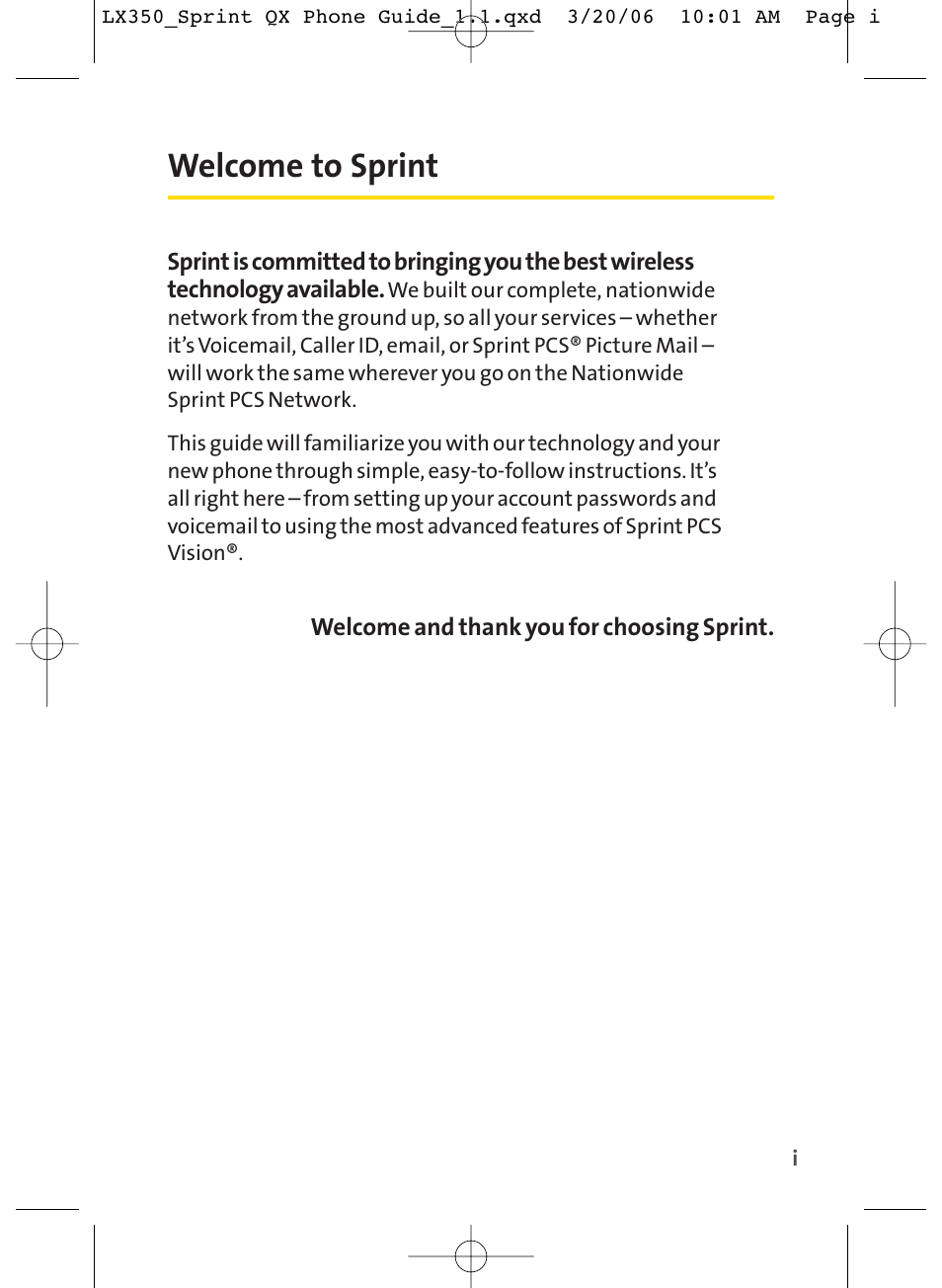 Welcome to sprint | LG LGLX350 User Manual | Page 10 / 219