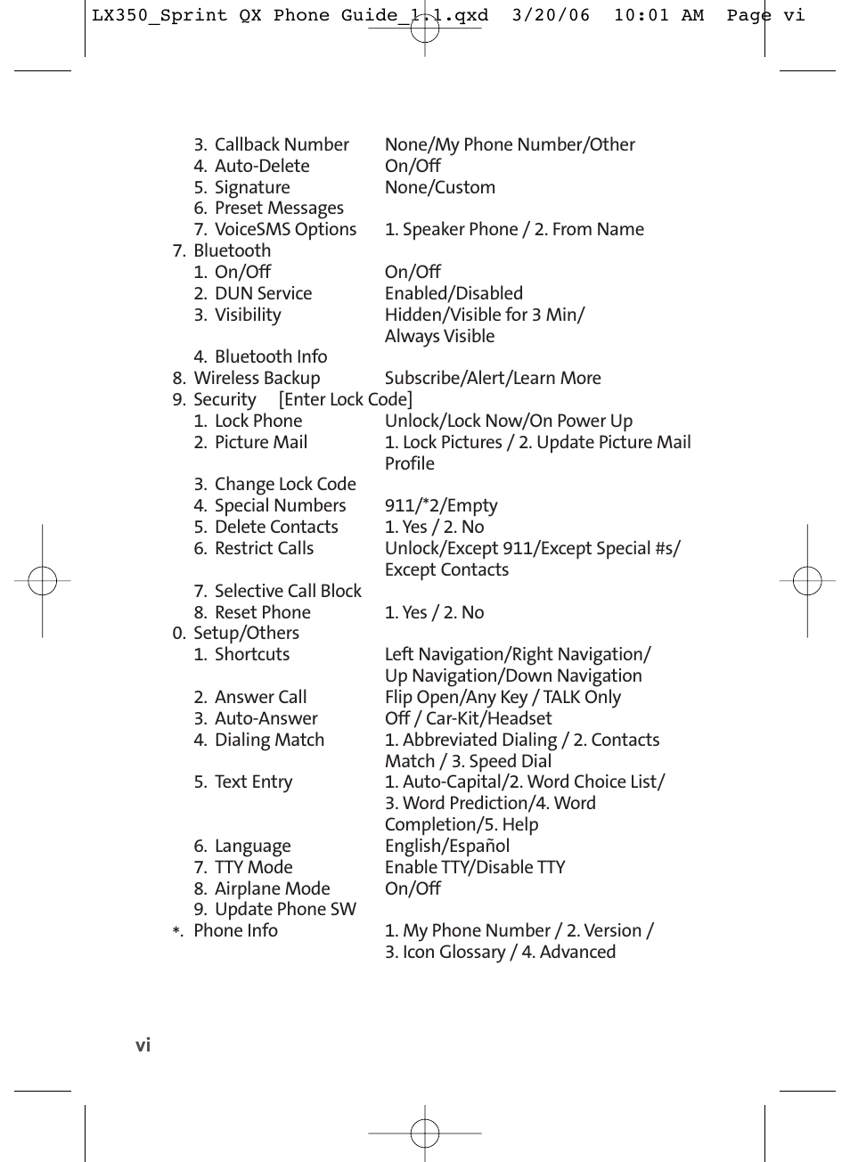 LG LGLX350 User Manual | Page 15 / 219