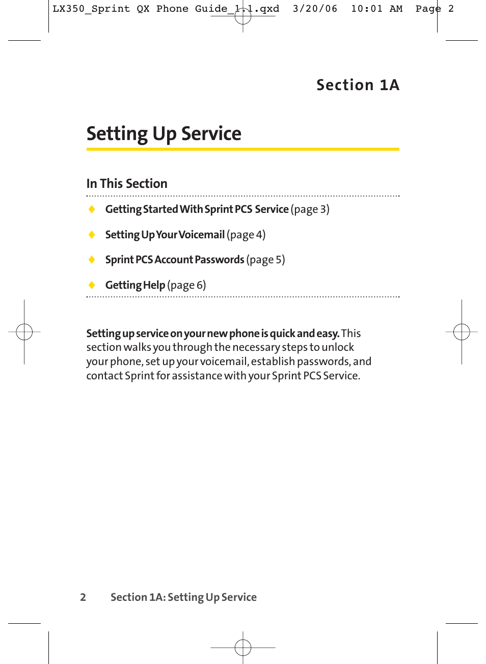 Setting up service | LG LGLX350 User Manual | Page 17 / 219