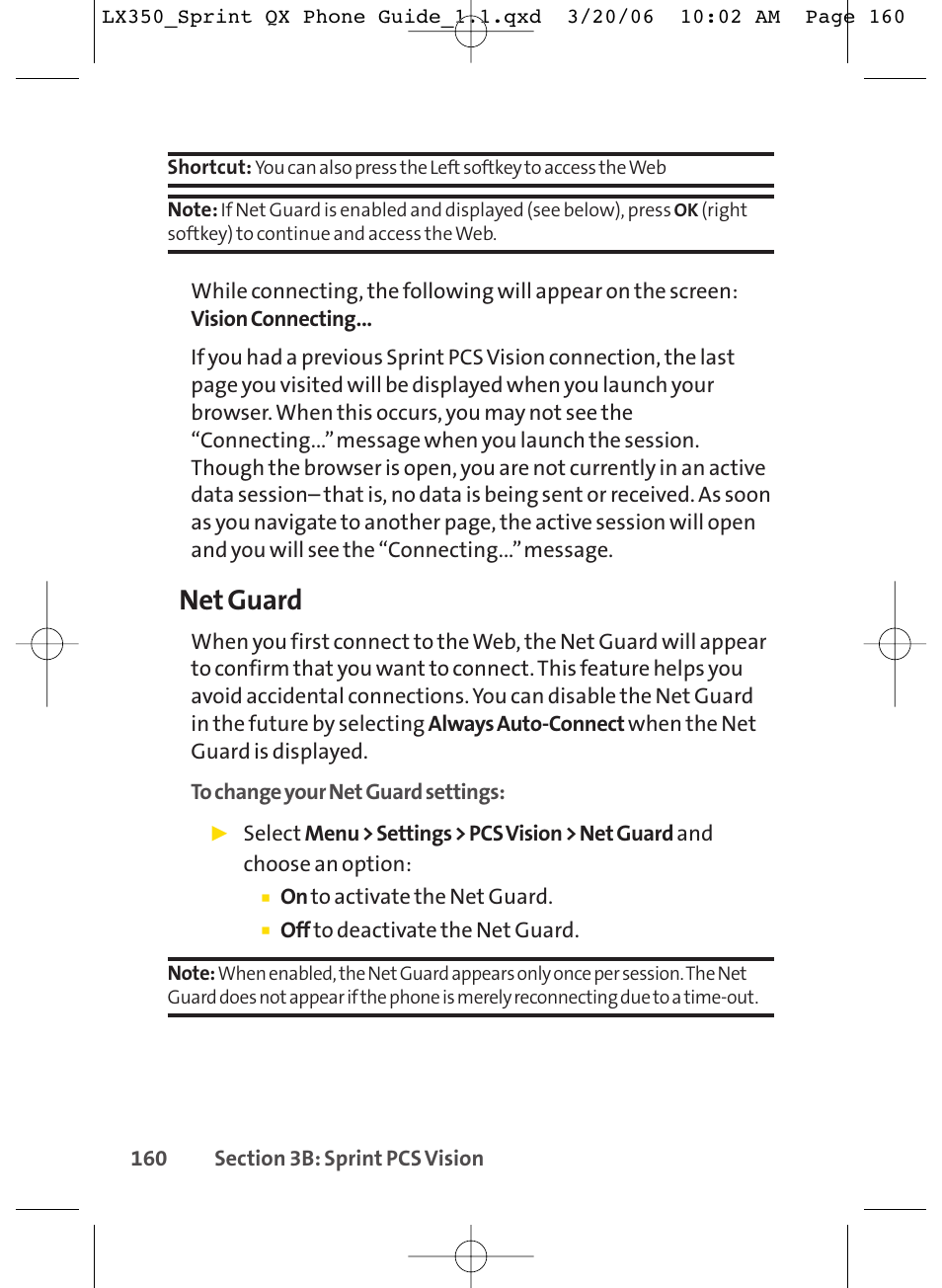 Net guard | LG LGLX350 User Manual | Page 175 / 219