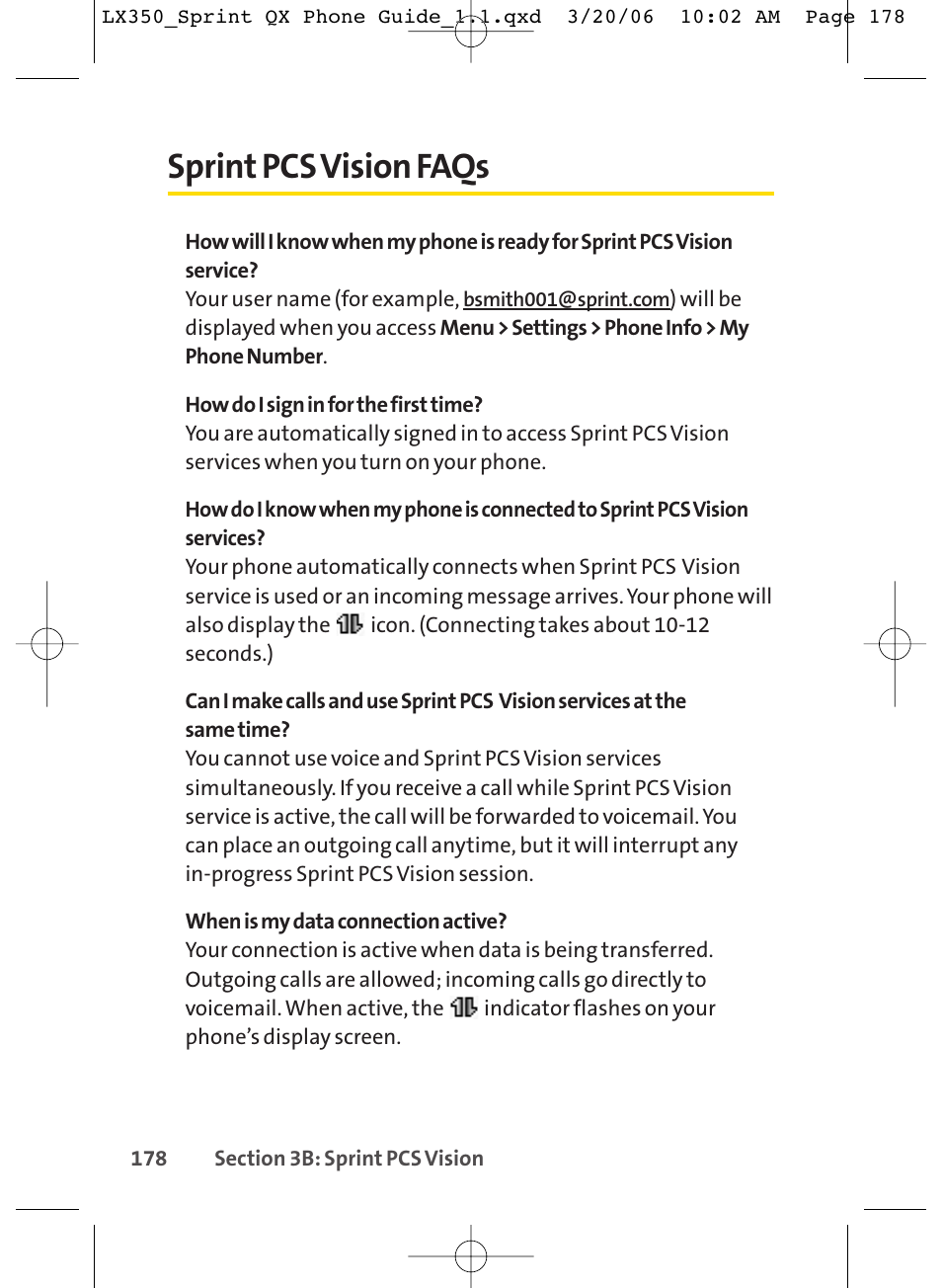 Sprint pcs vision faqs | LG LGLX350 User Manual | Page 193 / 219