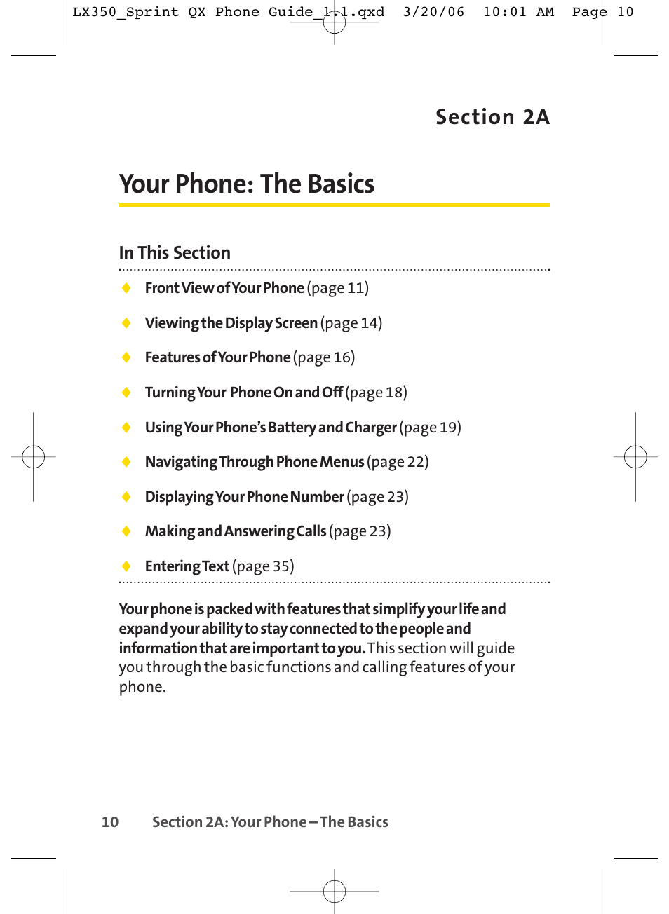 Your phone: the basics | LG LGLX350 User Manual | Page 25 / 219