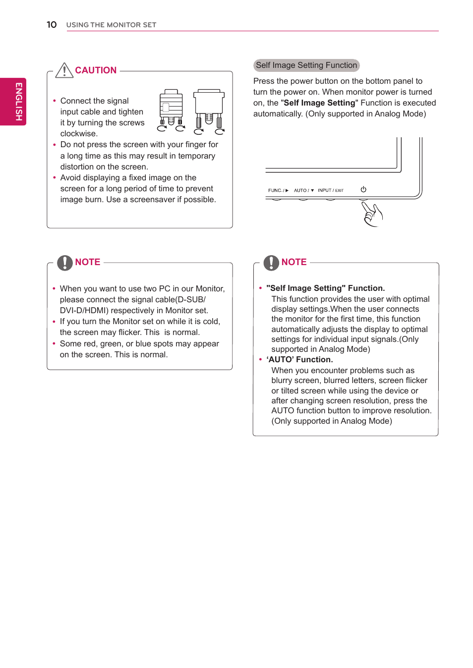 LG 22EA63T-P User Manual | Page 10 / 28