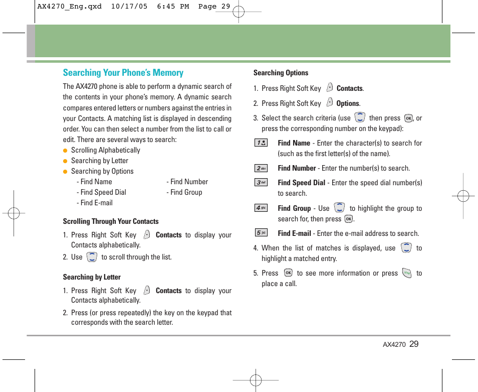 LG LGAX4270 User Manual | Page 30 / 175