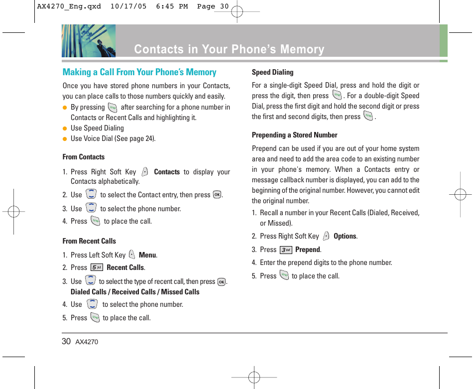 LG LGAX4270 User Manual | Page 31 / 175