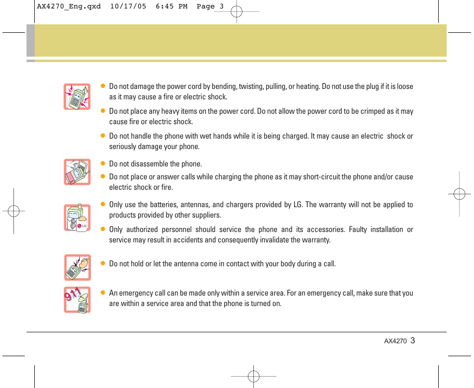 LG LGAX4270 User Manual | Page 4 / 175