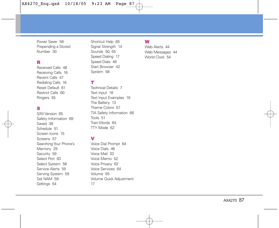 LG LGAX4270 User Manual | Page 88 / 175