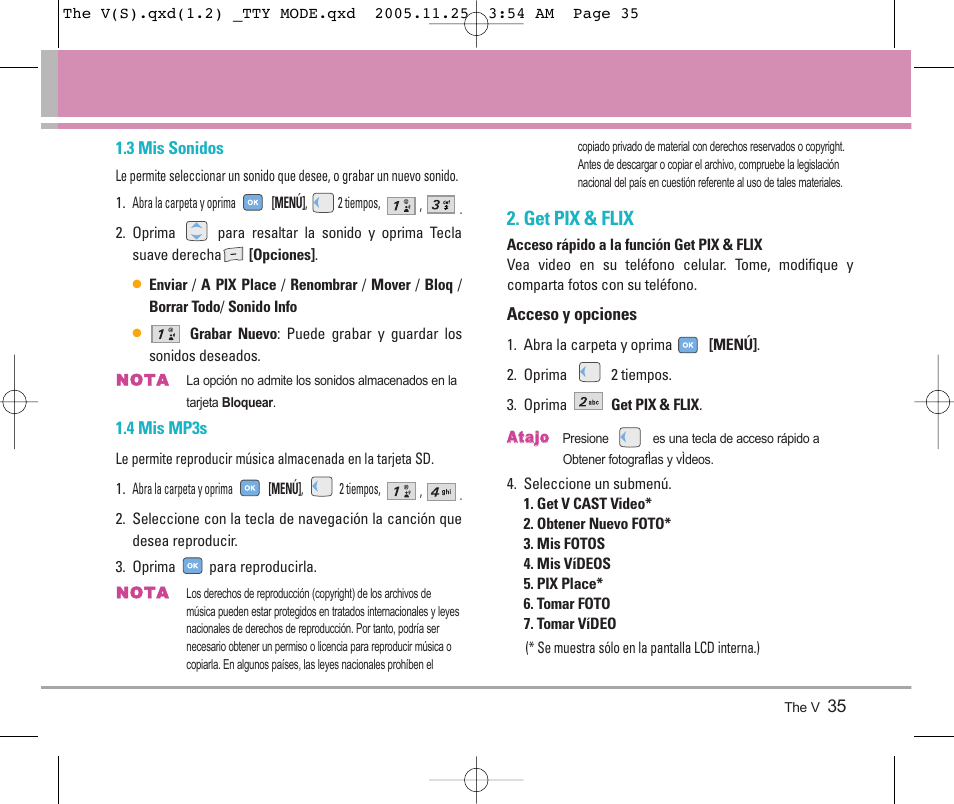 Get pix & flix | LG LGVX9800 User Manual | Page 133 / 196