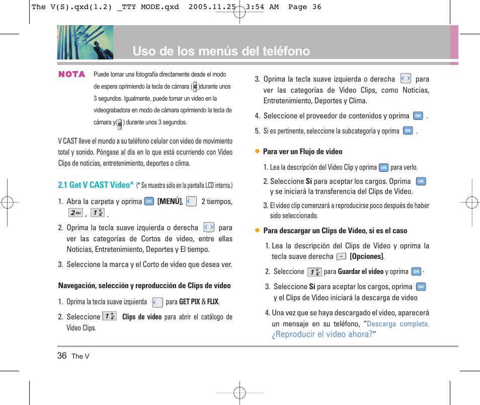 Uso de los menús del teléfono | LG LGVX9800 User Manual | Page 134 / 196