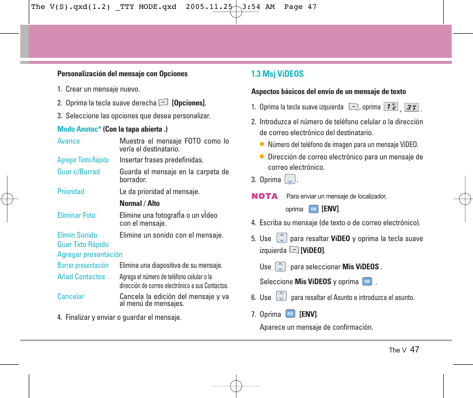 LG LGVX9800 User Manual | Page 145 / 196